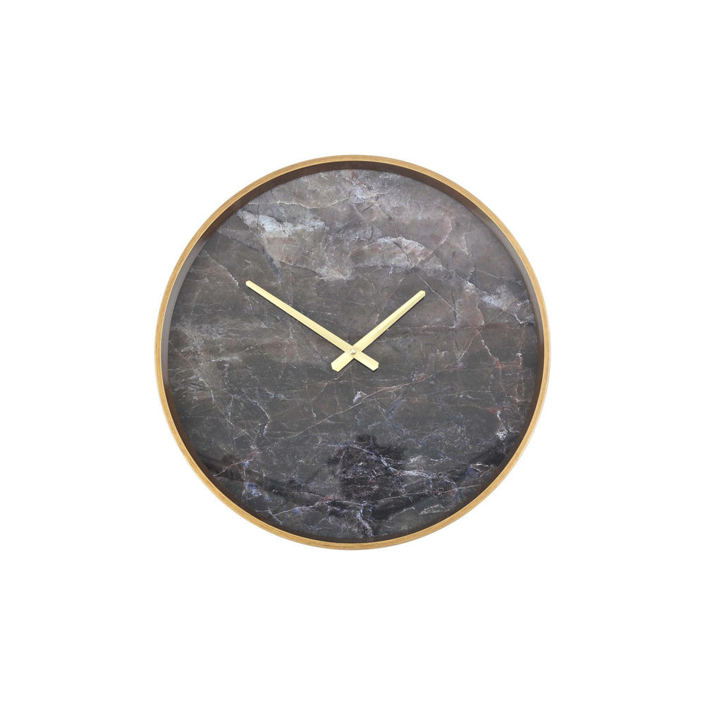 NFG - SATURN Klocka, brun marmorlook