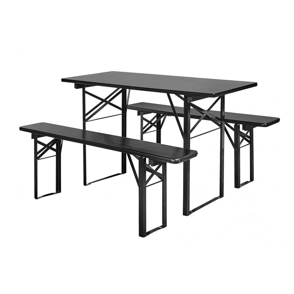 Table/bench set, black, s/3, S