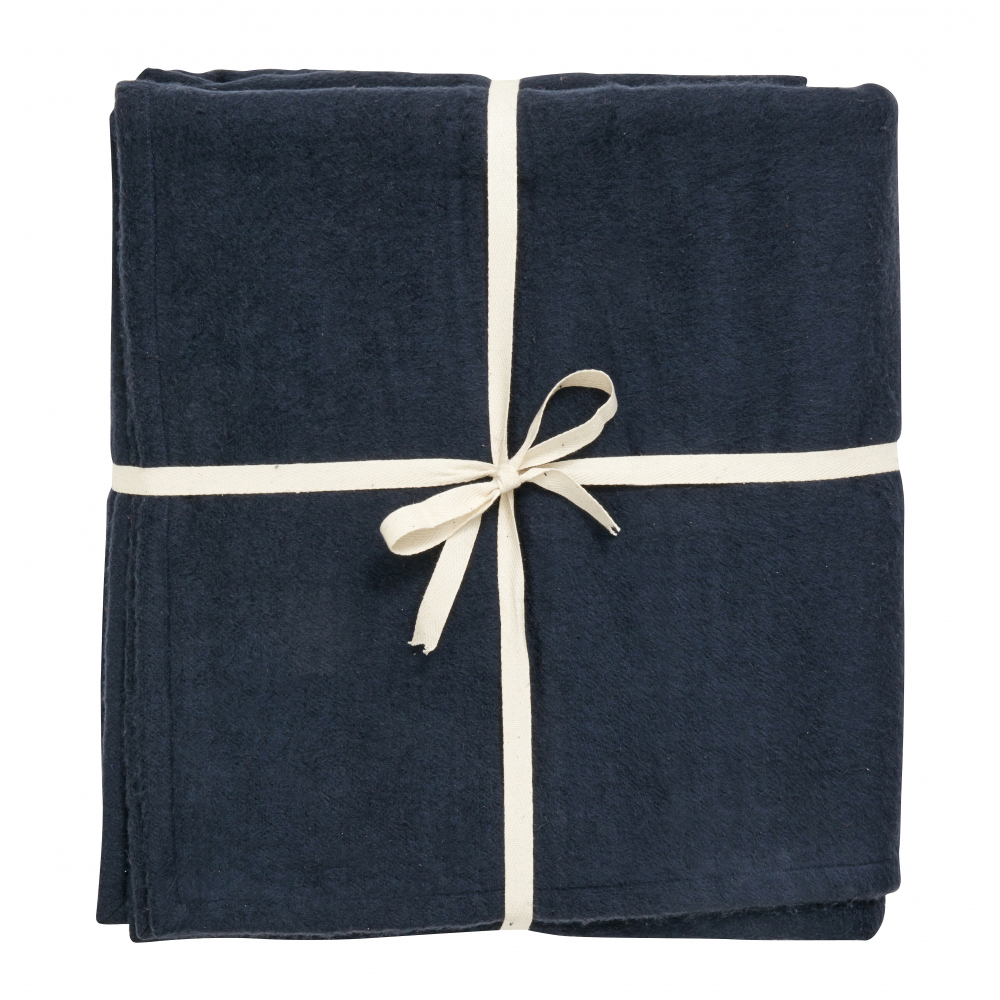 Nordal - Yoga Cotton Blanket, Dark Blue