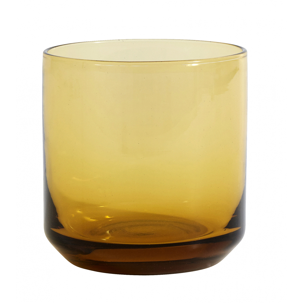 Nordal - RETRO drinking glass, amber