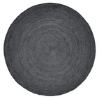 Nordal - Jute Round Carpet, Black