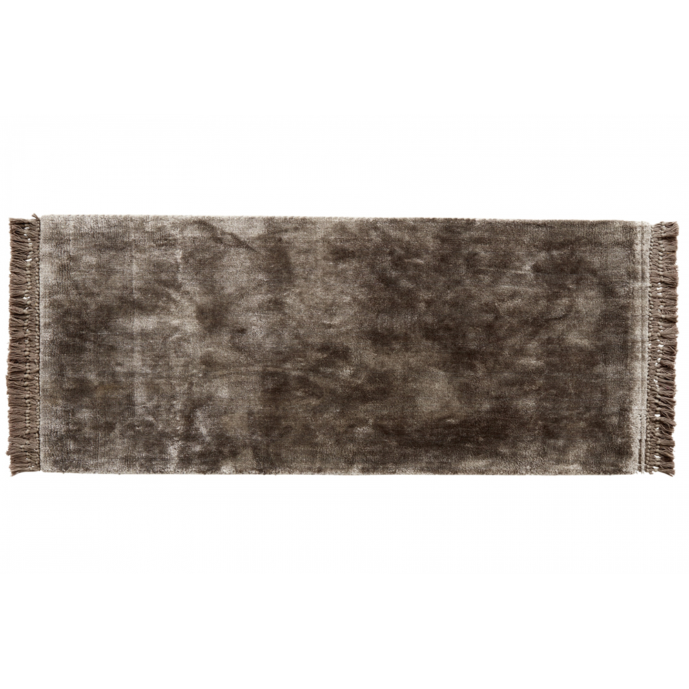 Nordal - NOBLE warm grey carpet w/fringes