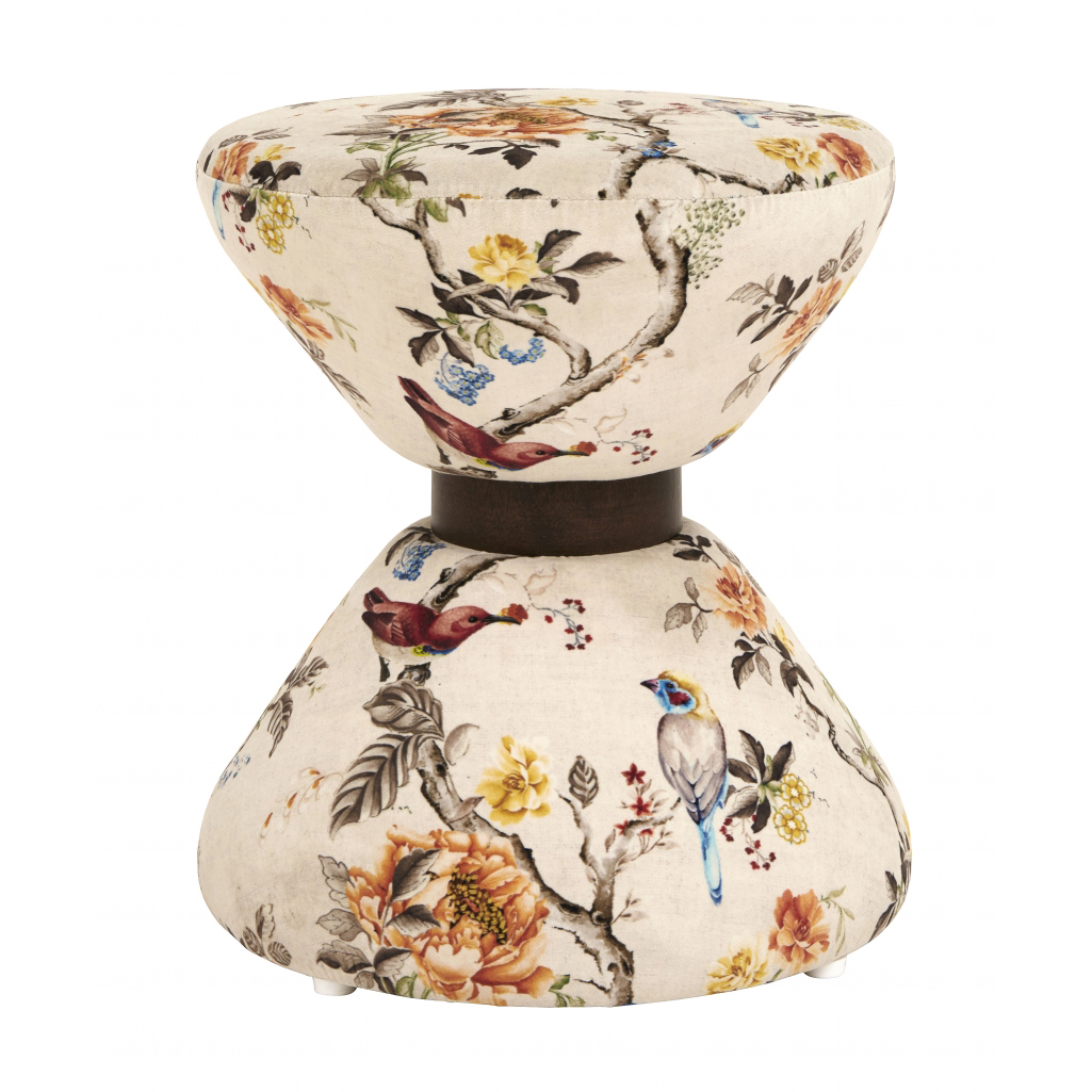 Nordal - PARADISE stool, hourglass shape, off w.