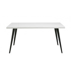 Nordal - Blanca Table, White Shiny Herringbone, S