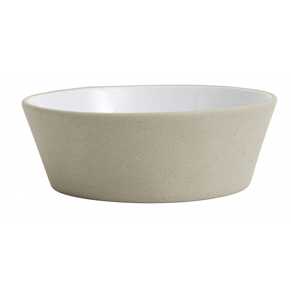 Nordal - Stoneware Bowl, Beige/White, S