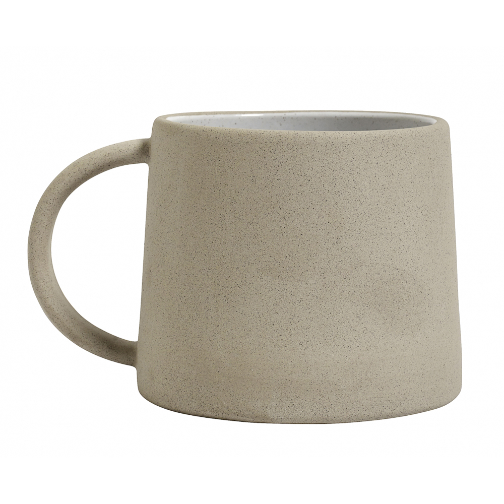 Nordal - Stoneware mug, beige/white