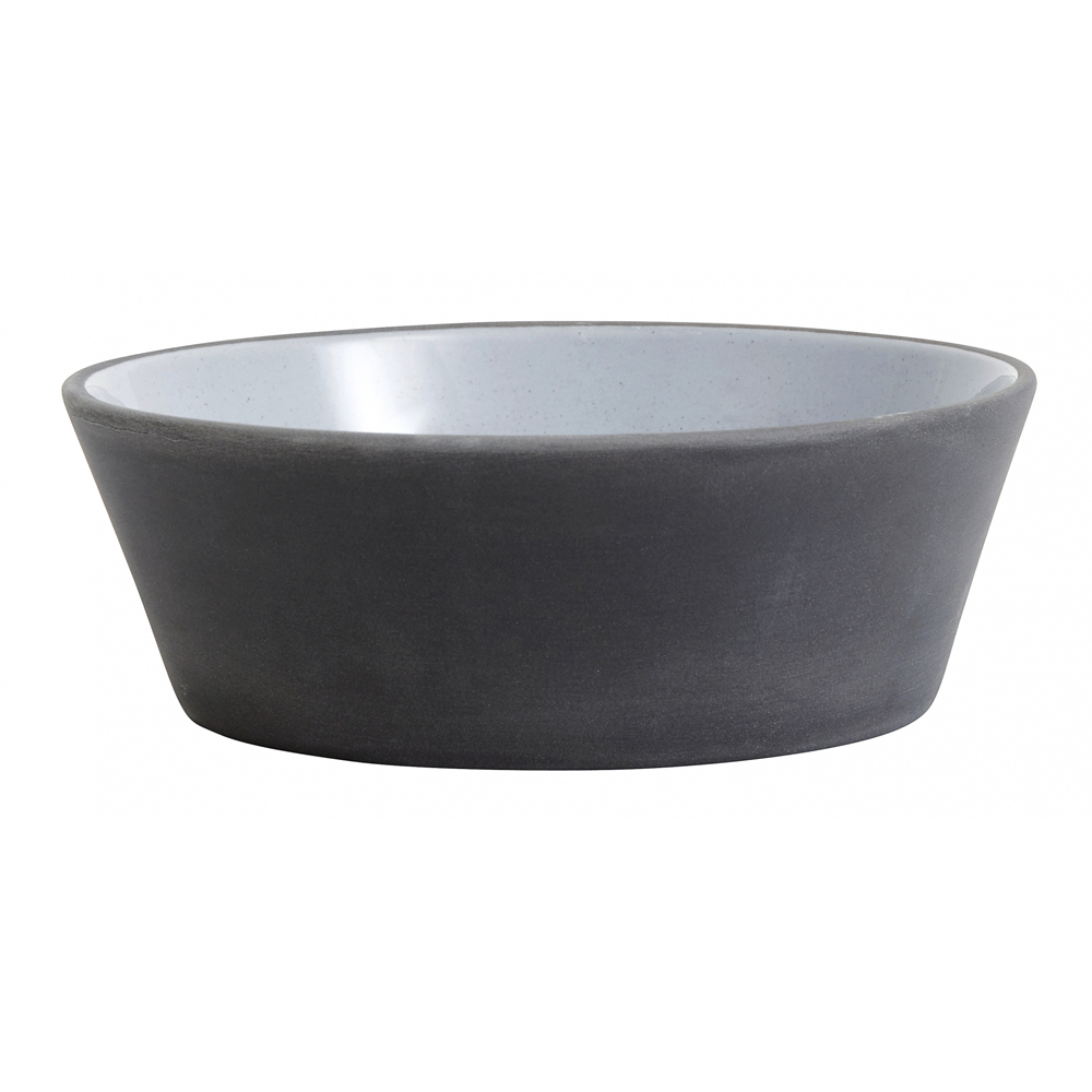 Nordal - Stoneware Bowl, Black/White, S