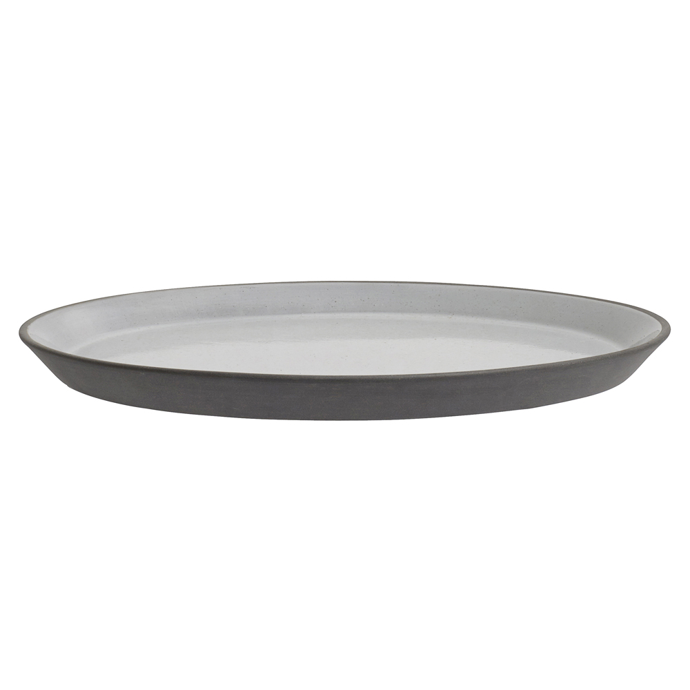 Nordal - Stoneware Cake Plate, Black/White