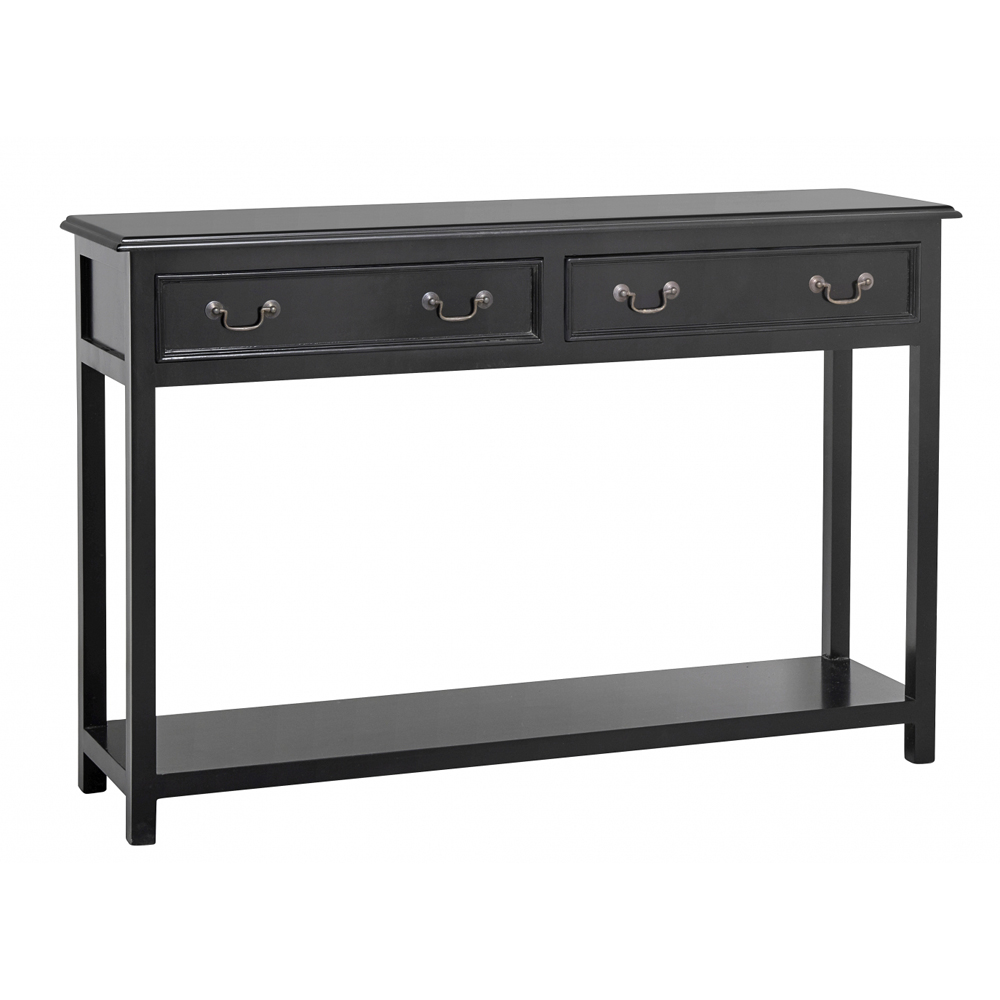 Nordal - Moss Console W/2 Drawers, Black