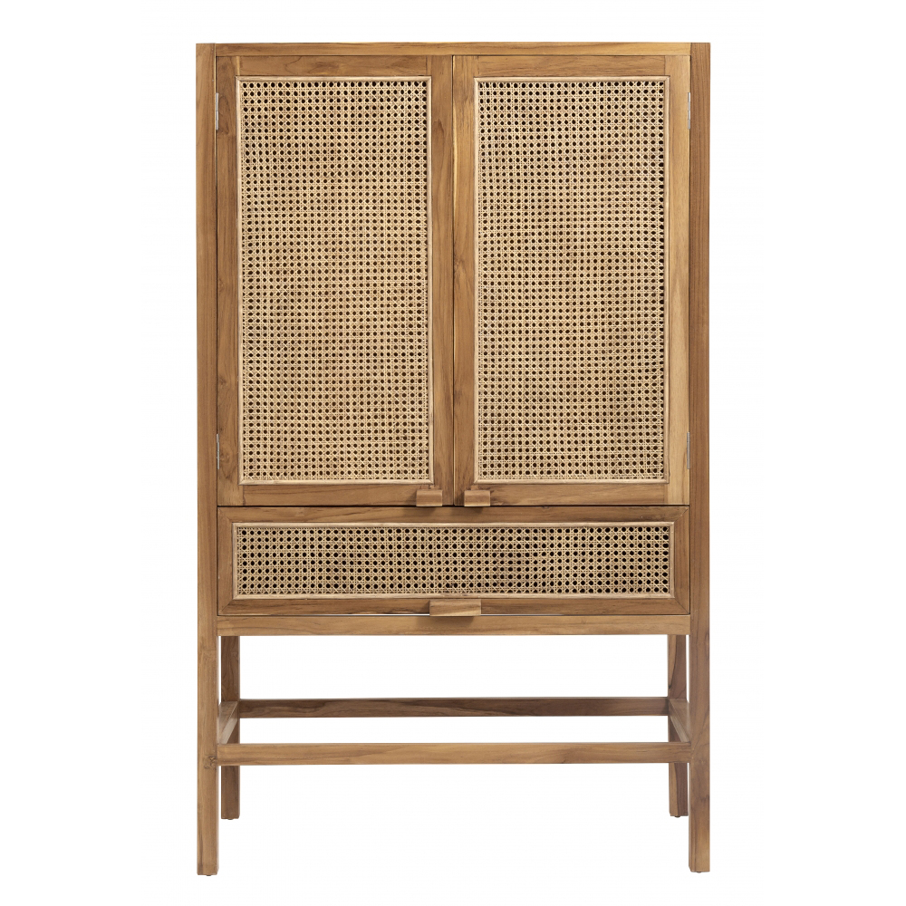 Nordal - Merge Cabinet, Nature W/Rattan
