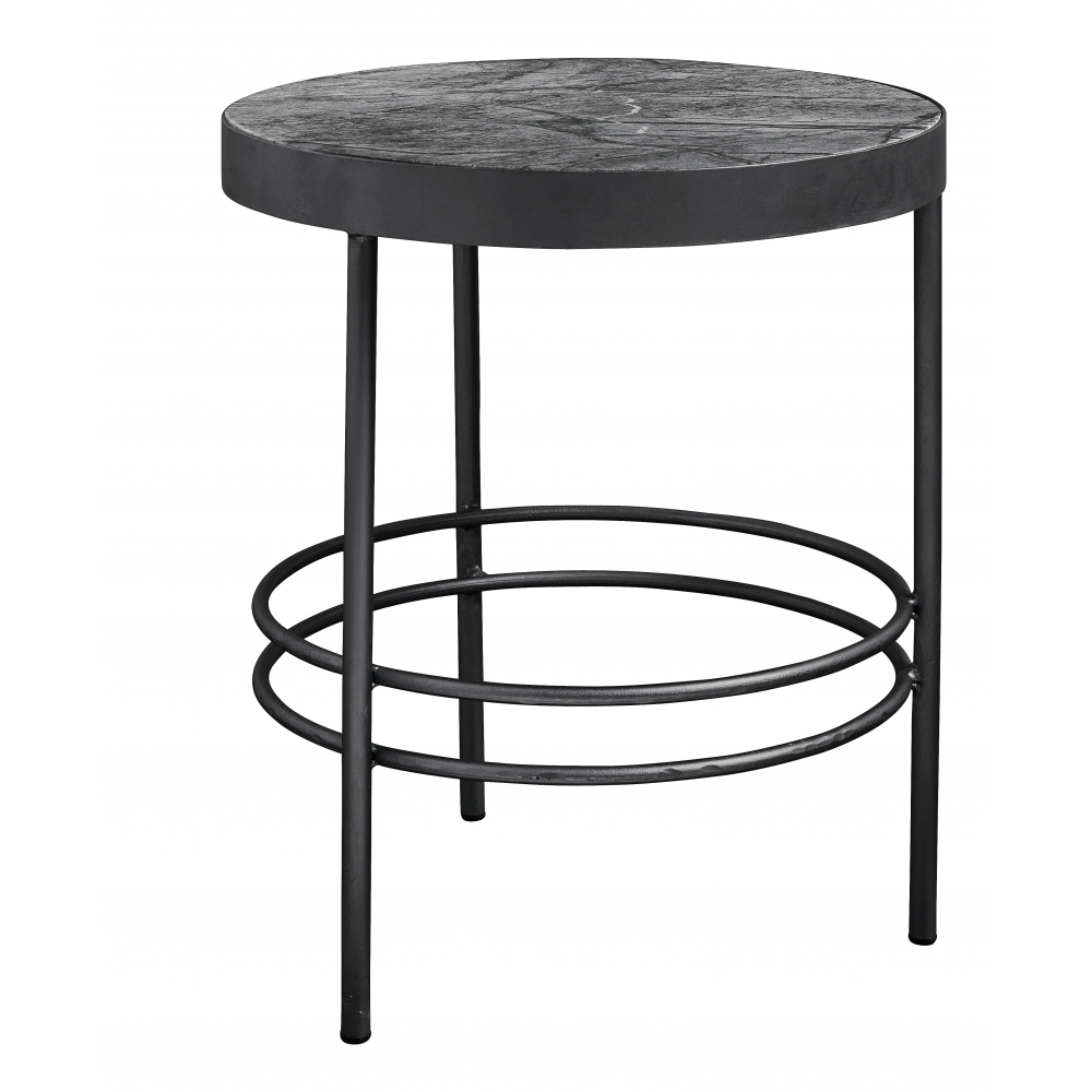 Nordal - MIDNIGHT round side table