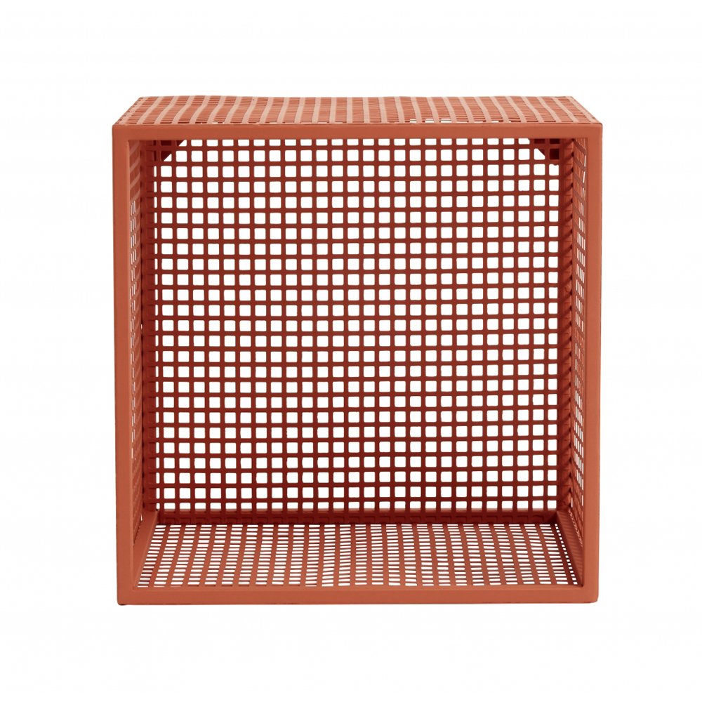 WIRE box for wall, terracotta, S