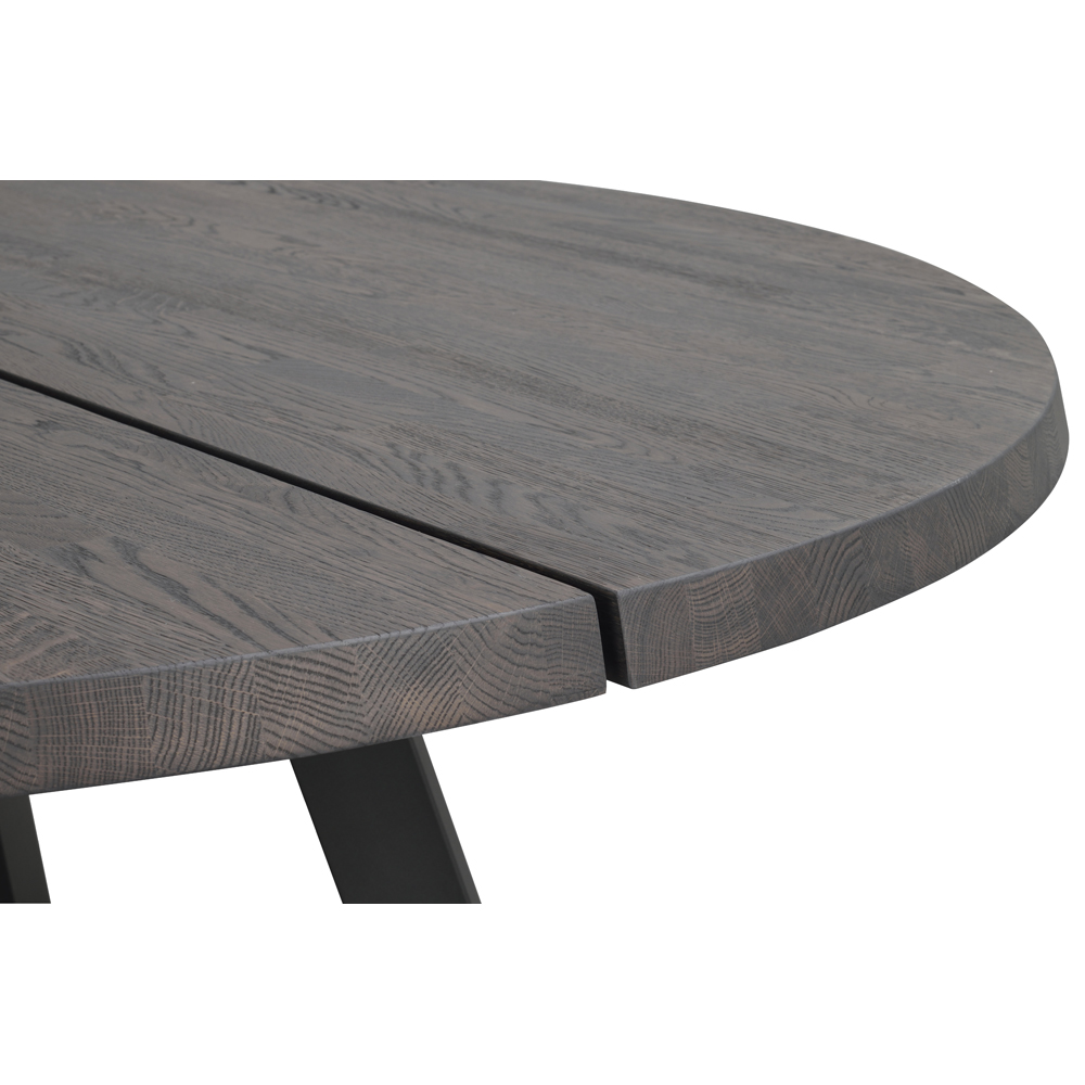 Rowico Home - Fred matbord runt 160 mörkbrun ek/svart