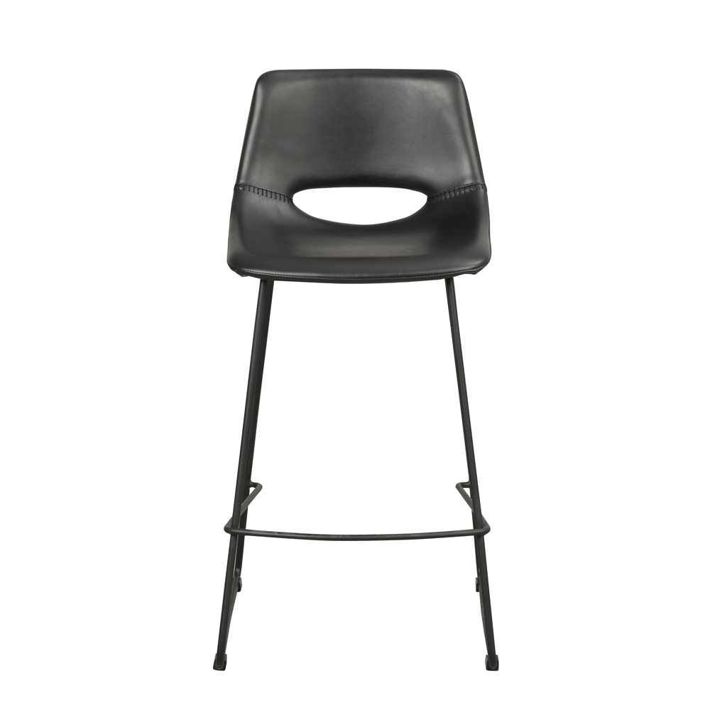 Rowico Home - Manning barstol svart konstläder/svarta ben