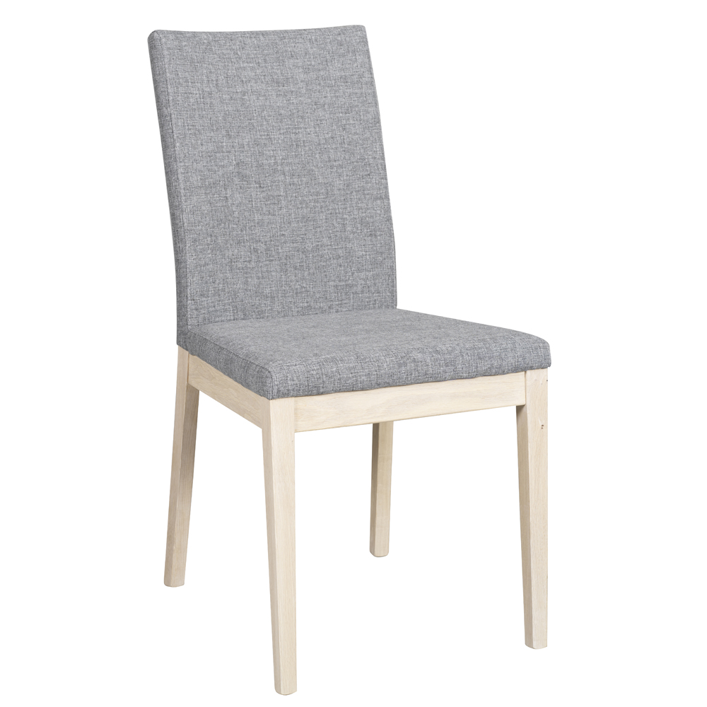 Rowico - Narvik stol Grått tyg/vitpigmenterad