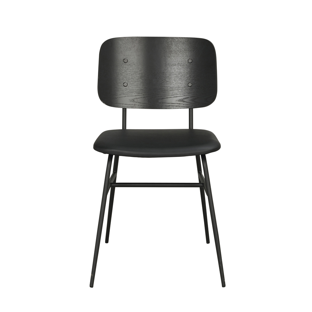 Rowico Home - Brent stol svart ask/svart sits/svarta ben