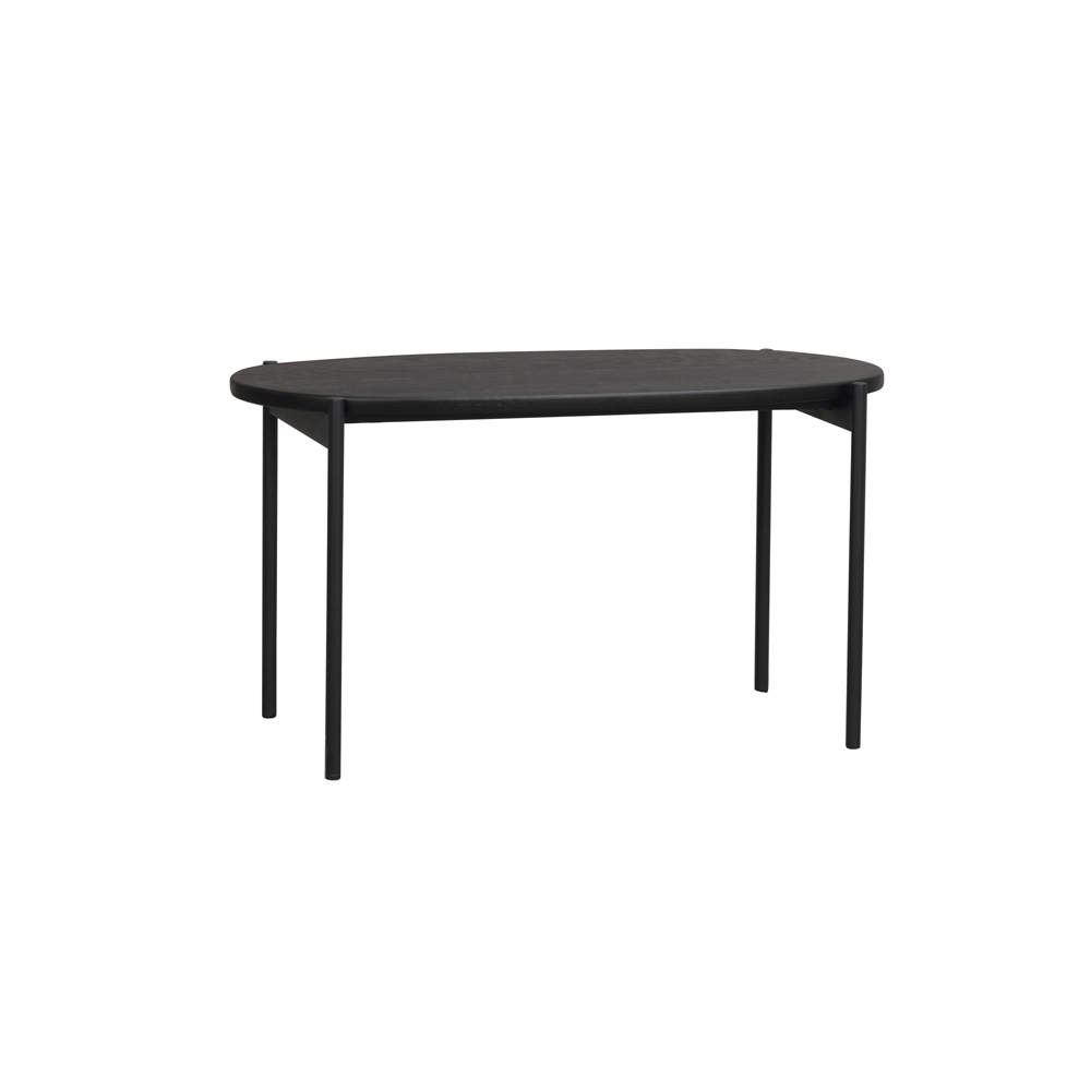Rowico Home - Skye soffbord ovalt 80x40 svart ek/svart
