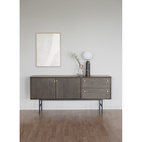 Rowico Home - Clearbrook Sideboard 160 Brun Ek/Svart Metall