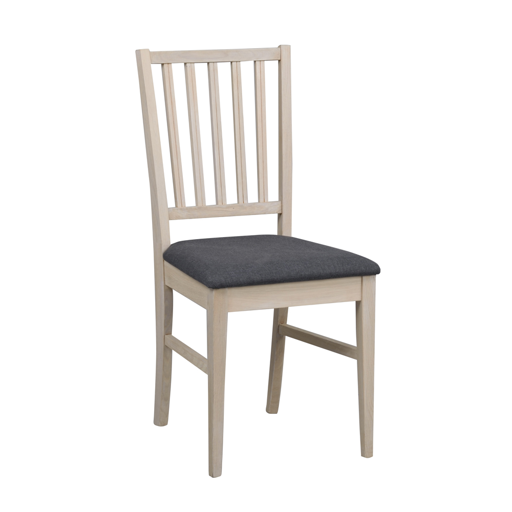 Rowico - Filippa stol vitpigmenterad ek/grått tyg