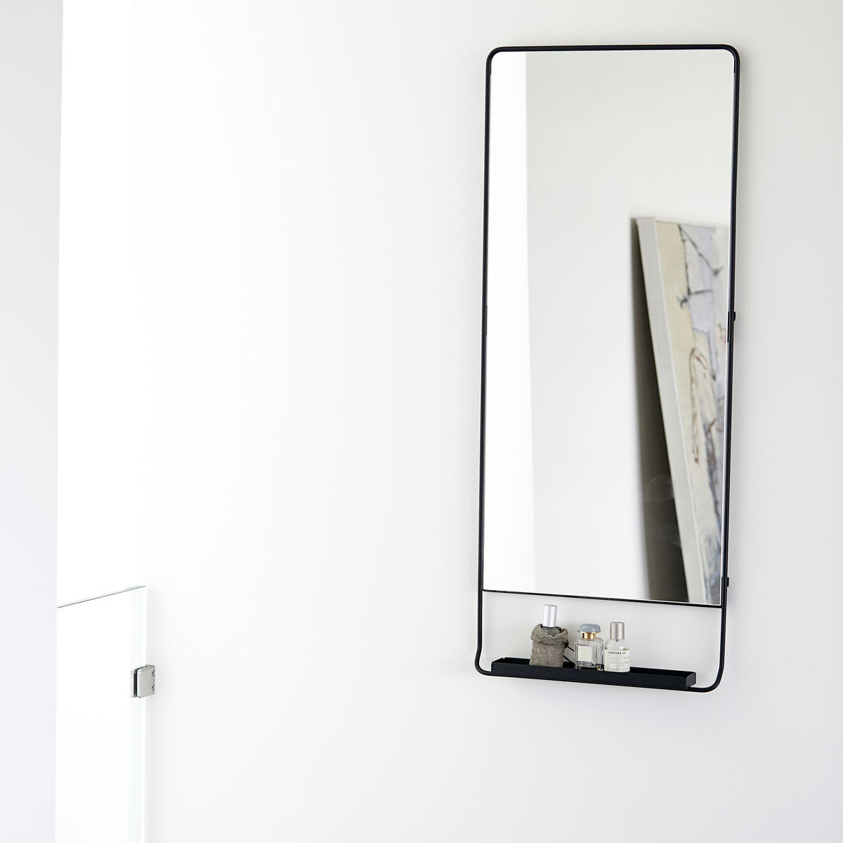 House Doctor - Spegel med hylla, Chic, Svart 45x110 cm