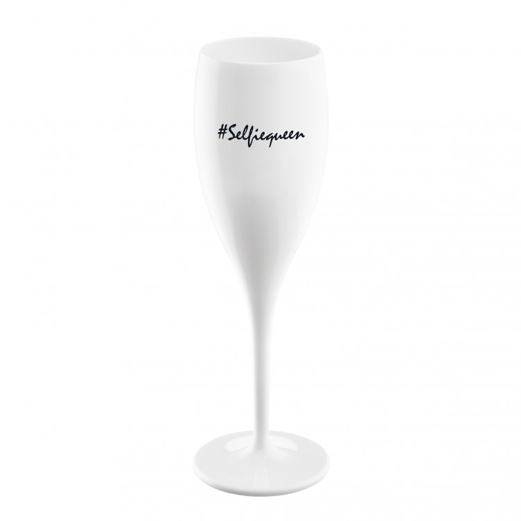 Koziol - CHEERS Selfiequeen, Champagneglas med print 6-pack