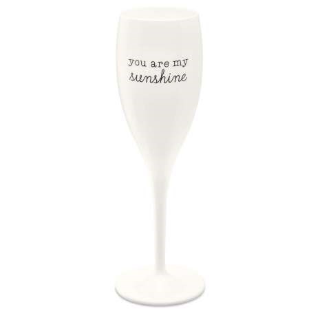 Koziol - CHEERS You are my sunshine, Champagneglas med print 6-pack 100ml