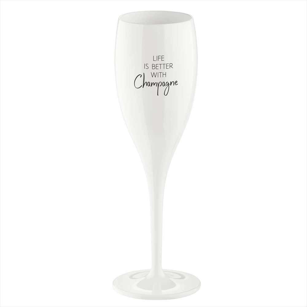 Koziol - Champagneglas 100Ml 6-Pack Life Is Better With Champagne