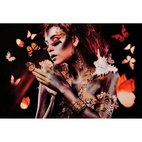 NFG - Bilde Woman With Butterflies, Brown