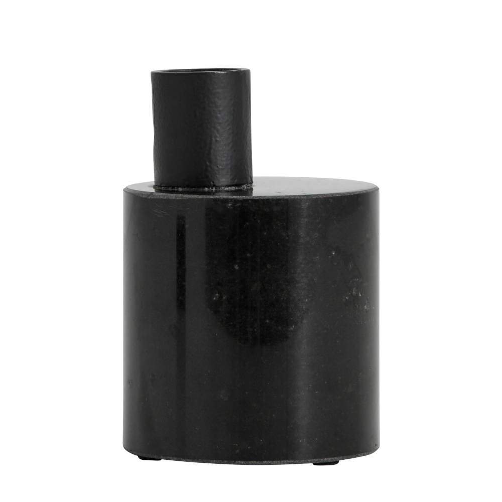 Nordal - BAFFIN candle holder, cylinder, black
