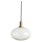 Nordal - Bona Lamp, Clear Glass W/Grooves