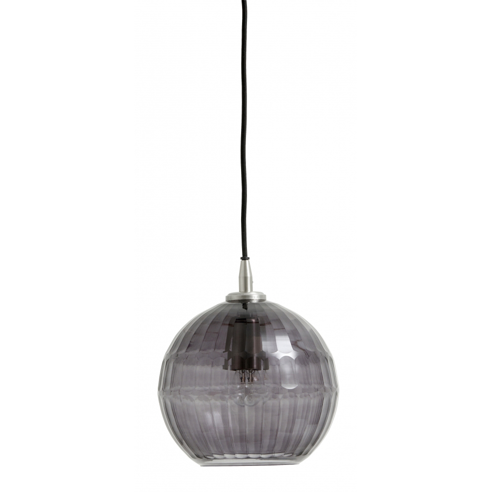 Nordal - Nyx Hanging Lamp, Cut Glass, Smoke