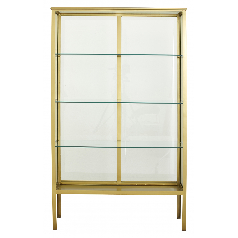 MAKALU display cabinet, golden