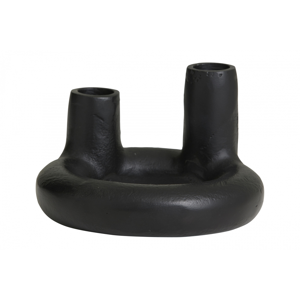 Nordal - Toro Candle Holder, Small, Black