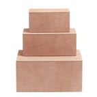 Nordal - Box Set/3, Rose, Suede Leather