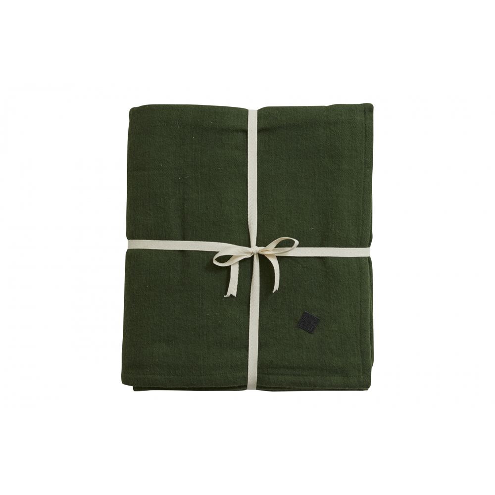 Nordal - Yoga Cotton Blanket, Dark Green