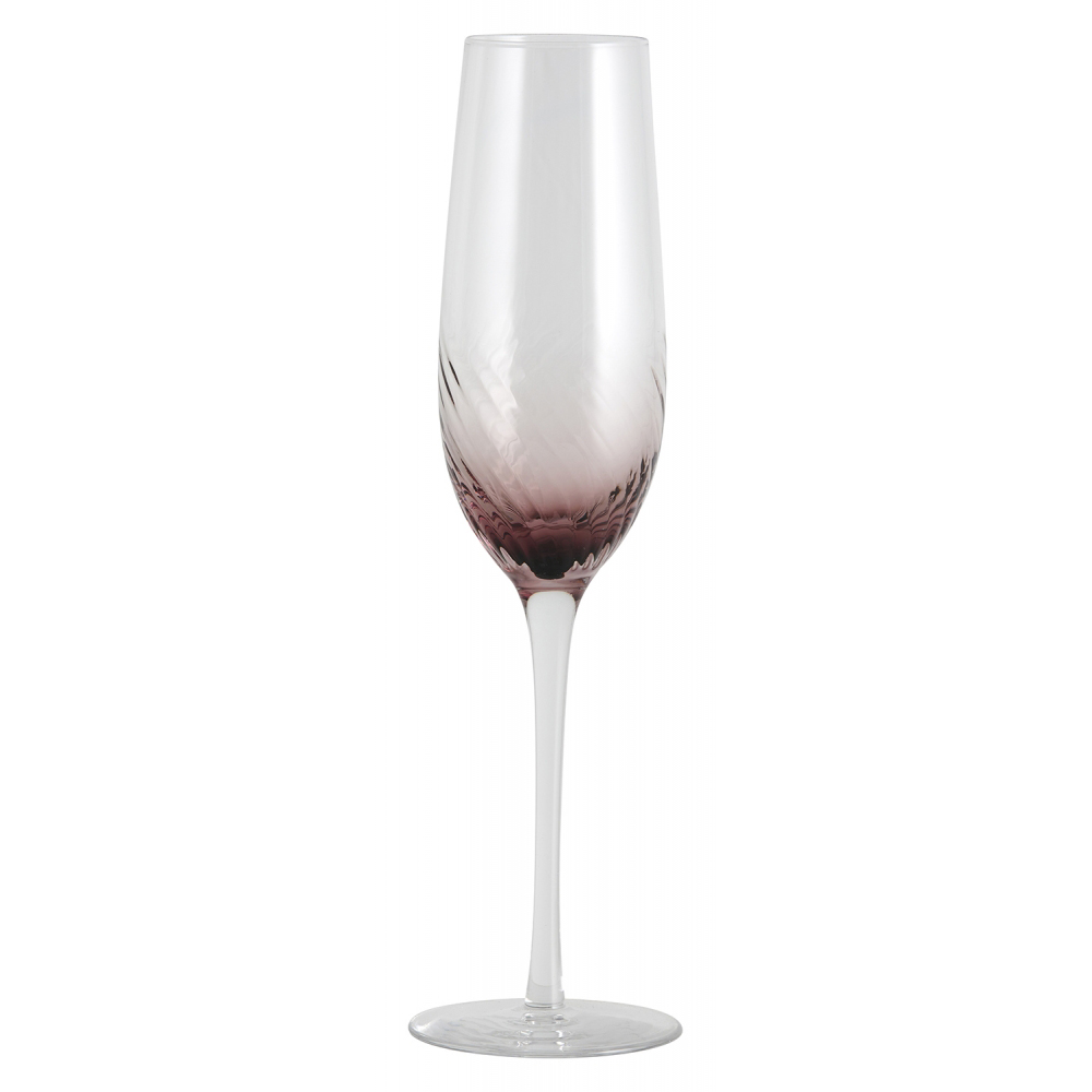 Nordal - Garo Champagne Glass, Purple
