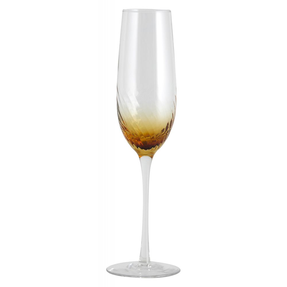 Nordal - GARO champagne glass, amber