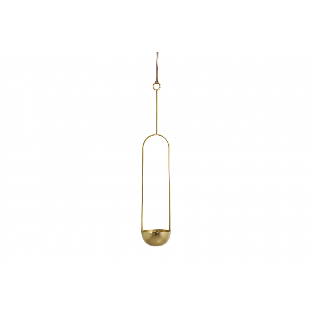 KOBBA candle holder f/hanging, golden