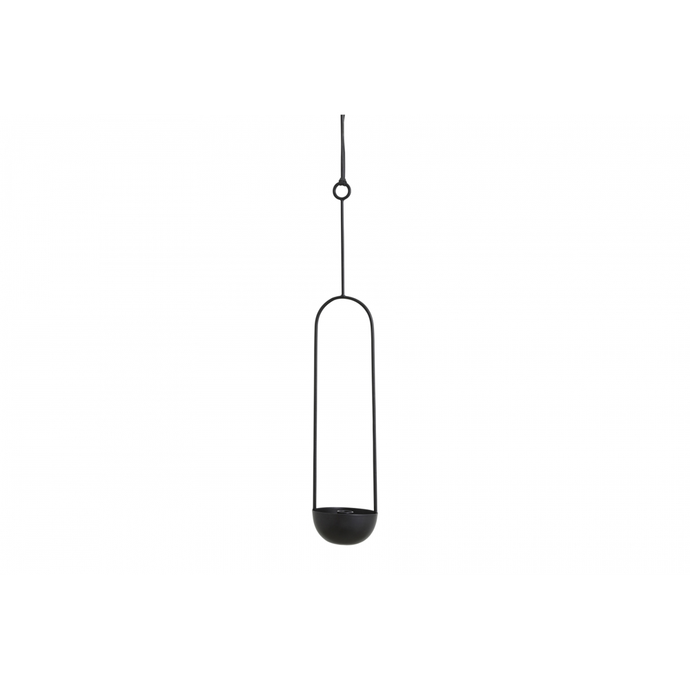 Nordal - Kobba Candle Holder F/Hanging, Black