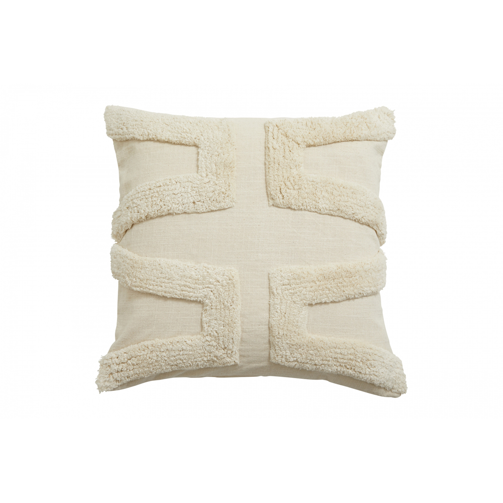 Nordal - KUMA cushion cover, off white, rya