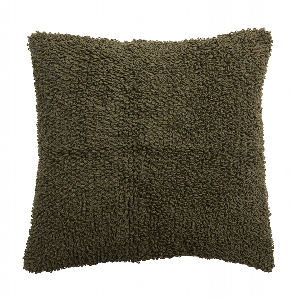 LYRA cushion cover, S, knitted, olive