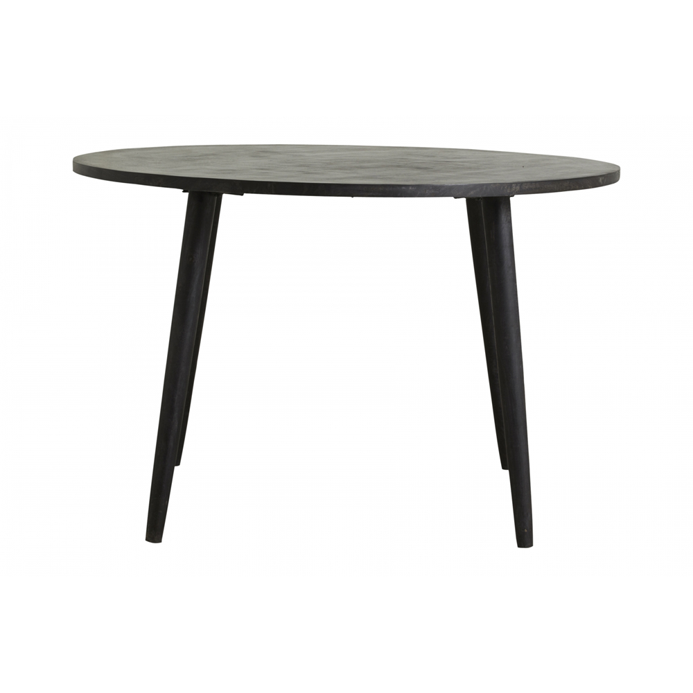 Nordal - HAU round dining table, black wood