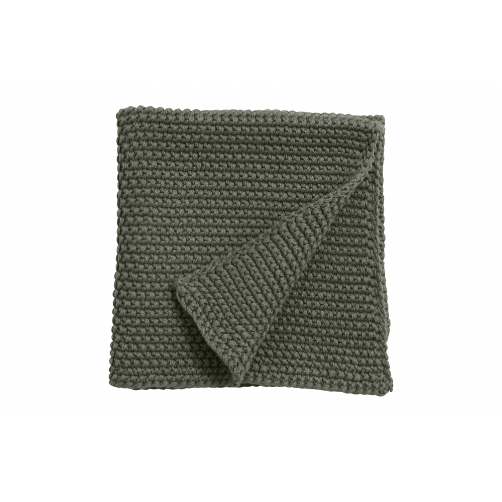 MERGA dish cloth, knit, army green