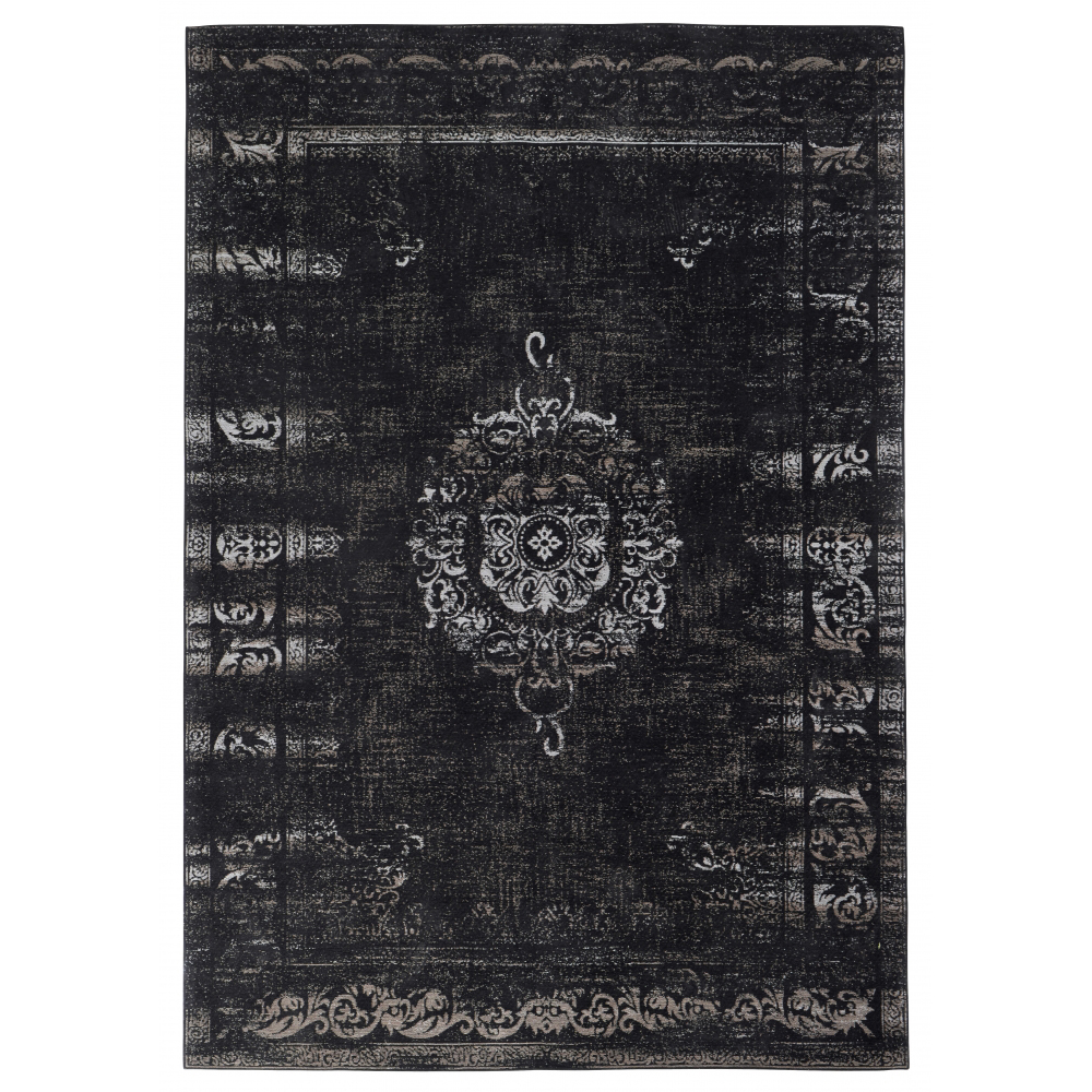 Nordal - GRAND woven rug, dark grey/black