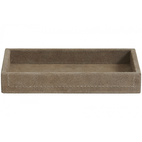 Nordal - Samoa Tray, Suede Leather, Grey, Small