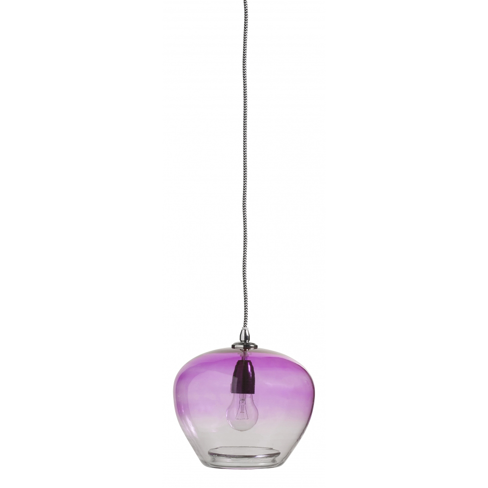 Nordal - BUBBLE glass lamp, purple, ø-23 cm