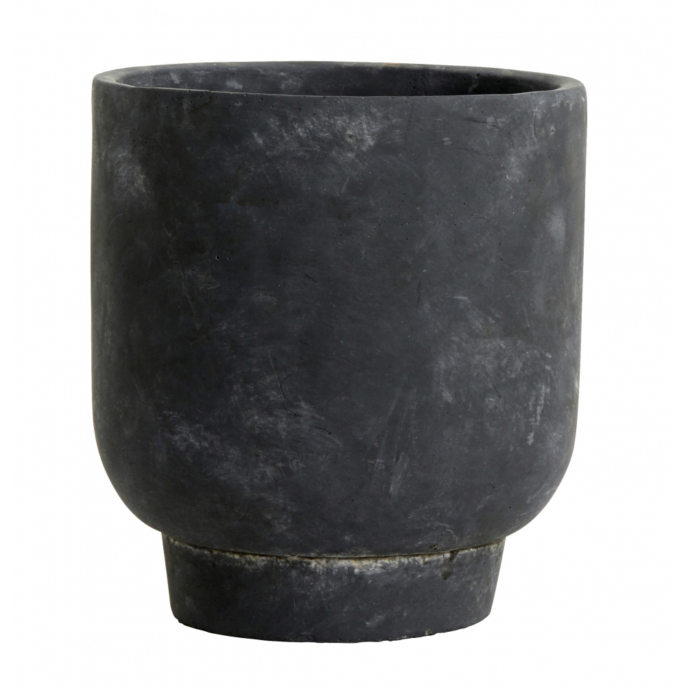 Nordal - IVON cement pot, M, black