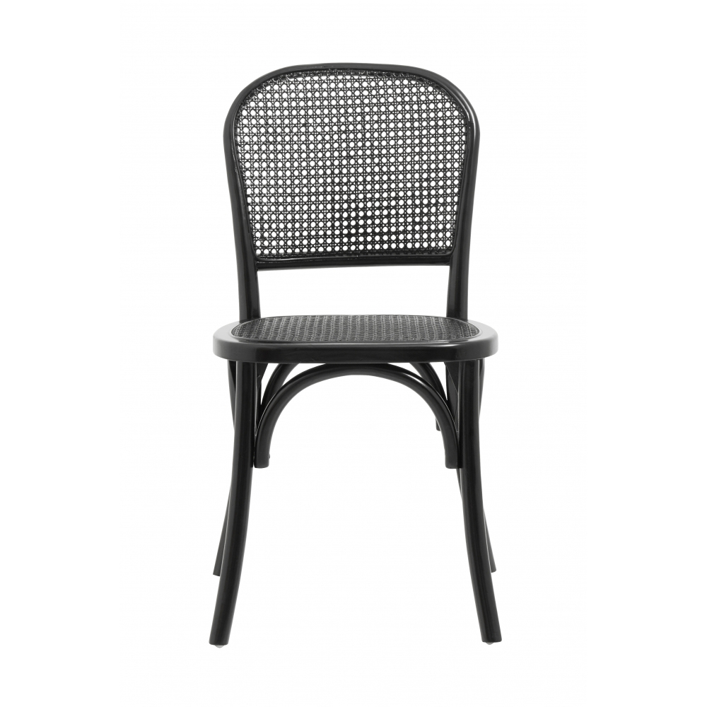 Nordal - Wicky Chair W. Wickerwork, Black/Black