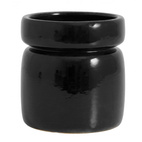 Nordal - Isa Pot, S, Shiny Black Glaze