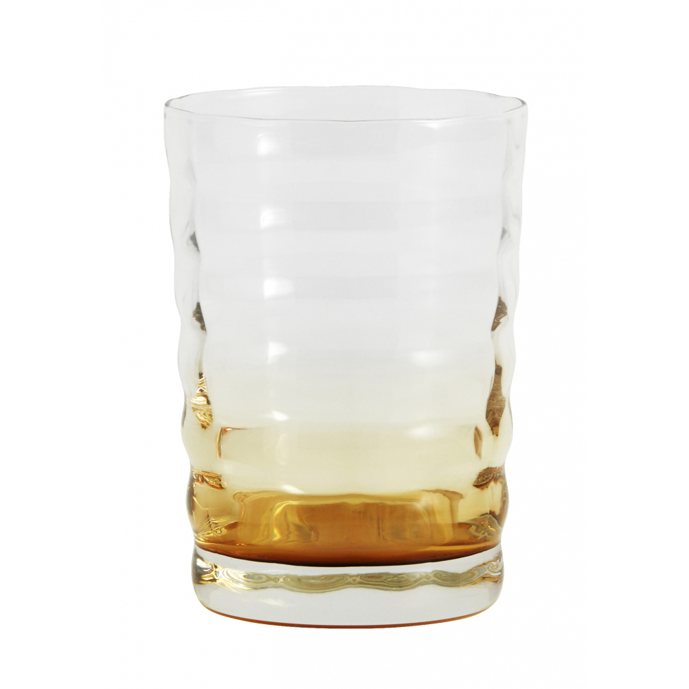 Nordal - Jog Drinking Glass, Clear Amber